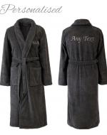 personalised towelling dressing gown for men