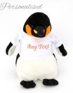 personalised penguin toy with t-shirt