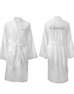 personalised white dressing gowns