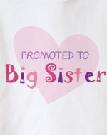 promoted to big sister top with heart
