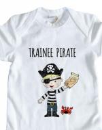 trainee pirate babygrow