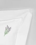 vintage pillow cases with embroidered lavender