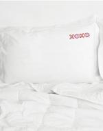 XOXO Embroidered Pillowcase