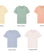 pastel color t-shirts